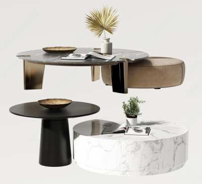 现代茶几3D模型下载